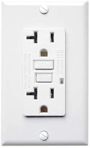 Gfi Gfci Outlet 20 Amp 120 V 10 Pack White