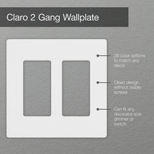 Load image into Gallery viewer, Lutron Claro 2 Gang Decorator Wallplate
