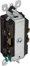 Load image into Gallery viewer, Leviton 15 Amp, 120/277 Volt, Decora Brand Style Single-Pole/Single-Pole Ac Combination Switch, Commercial Grade
